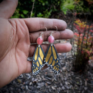 Monarch Wings & Rhodochrosite