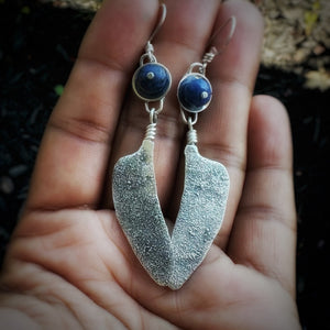 Dragonfly Wings & Kyanite Earrings